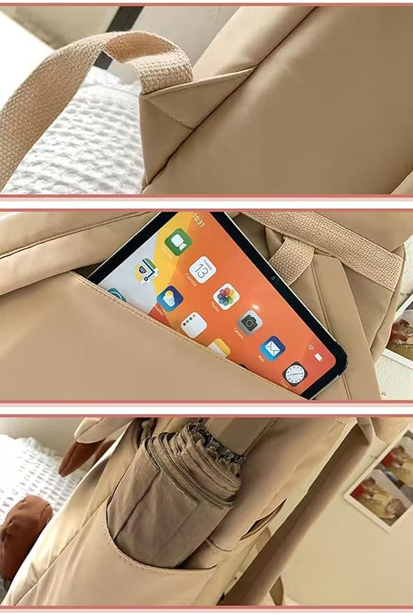 Cute Cat Backpack - Lightweight Laptop Bag, Large Capacity Student & Travel Backpack for Adults/Kids Give away cat pendants