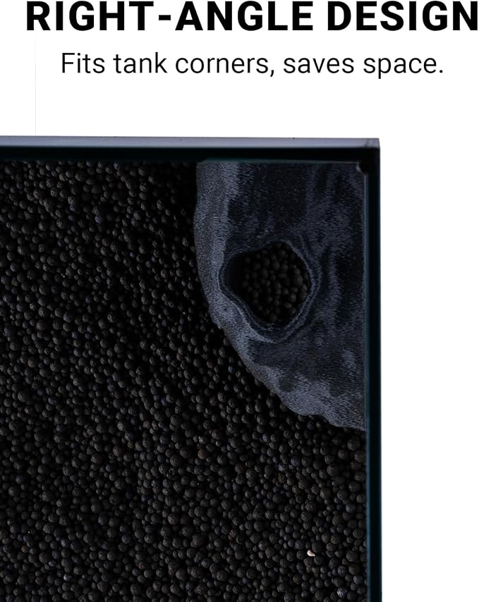 Aquarium Cave – Rock Texture Fish Shelter with 180° Viewing Angle, Betta Fish Tank Accessories, Shrimp & Snails – Aquarium Decor & Tunnel (Black)