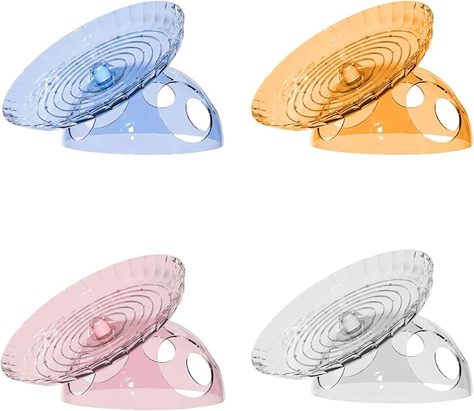 Hamster Flying Saucers Exercise Wheel with Hideouts House Quiet Rotates Hamster Running Wheel for Small Pet