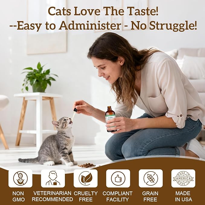 2PCS Hairball Treatment for Cats, Cat Hairball Remedy - with Natural Ingredients & Vitamins - Kitten Furball Treatment Hair Ball Treats for Cats - Supports Skin & Coat, Digestion - Cat Grass Flavor