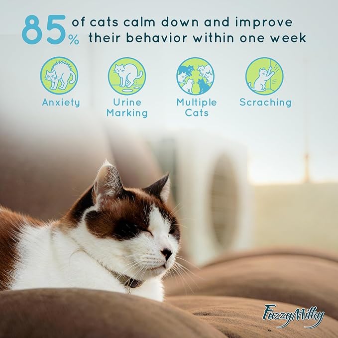 Cat Pheromone Calming Diffuser Gel, Unplugged Cordless Cat Calming, Anxiety Relief, Lasting 2 Months, Adjustable for Home,Car Travel, Scratching,Urine Marking(120 ml, 4.1 fl oz)(Floral)