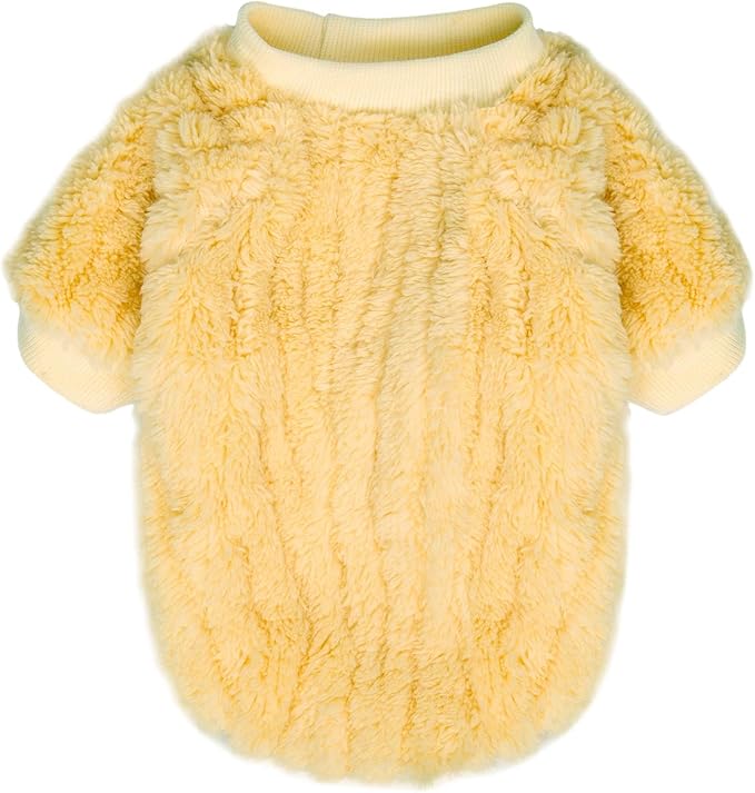 FabriCastle Dog Sweater, 3-Pack Dog Clothes & Coat, Pet Jacket for Small or Medium Dogs Boy or Girl, Soft and Warm Cat Sweaters Doggy Apparel Costumes Christmas (Lavender,Pink,Butter Yellow, Large)