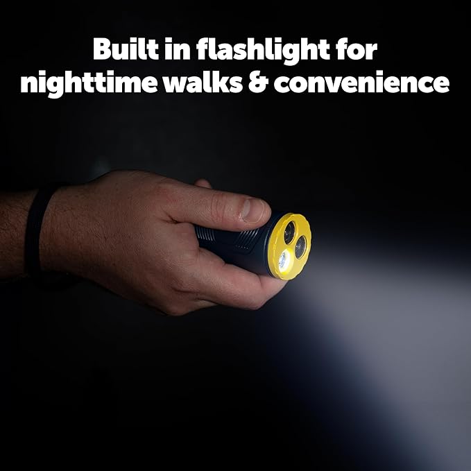 PetSafe Collarless Trainer Ultrasonic Bark Deterrent Handheld Anti Bark Device High-pitched Sound, Flashing Light and Variable Tone Rechargeable Battery Flashlight Wrist Strap