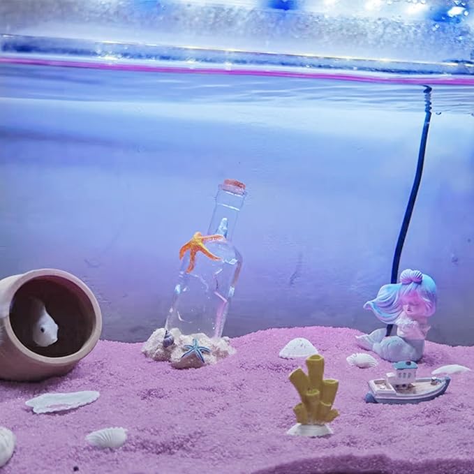 FANTIAN 10 lbs Aquarium Pink Sand, 0.4-0.8 mm Decorative Sand for Aquarium, Fish Tank, Candle, Vase, Wedding Ceremony, Arts Crafts and Bowl Fillers