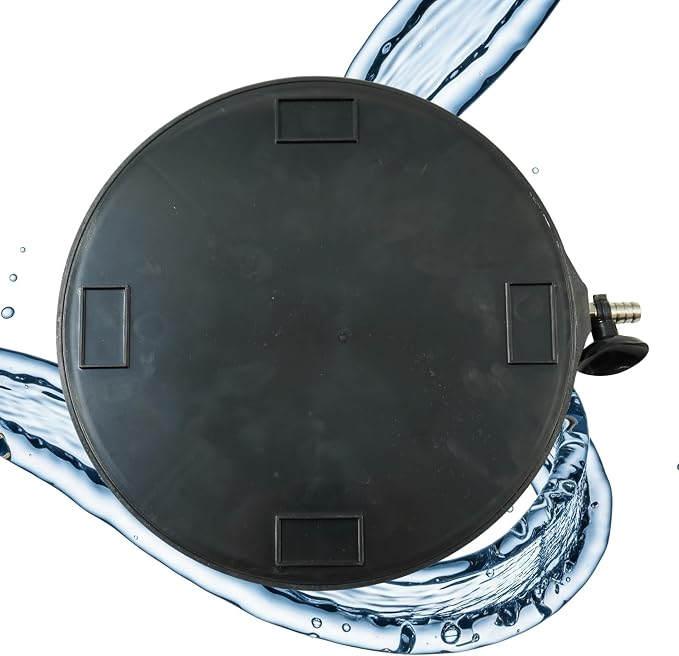 8 Inch Pond Aeration Micro Bubble Stone Diffuser Disc | High oxygen transfer for healthy fish, promotes beneficial bacteria, reduces sludge and toxic gases, keeps winter ice open
