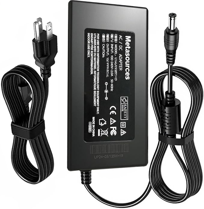24V 6.25A Adapter for HyperReef 150 N15453 150W Aquarium LED K150A2400625E1 | Reef Light Dimmable Full Spectrum Marine KPTEC K150A-2400625E1 24VDC 6250mA DC24V AC/DC Power Supply Cord Cable Charger