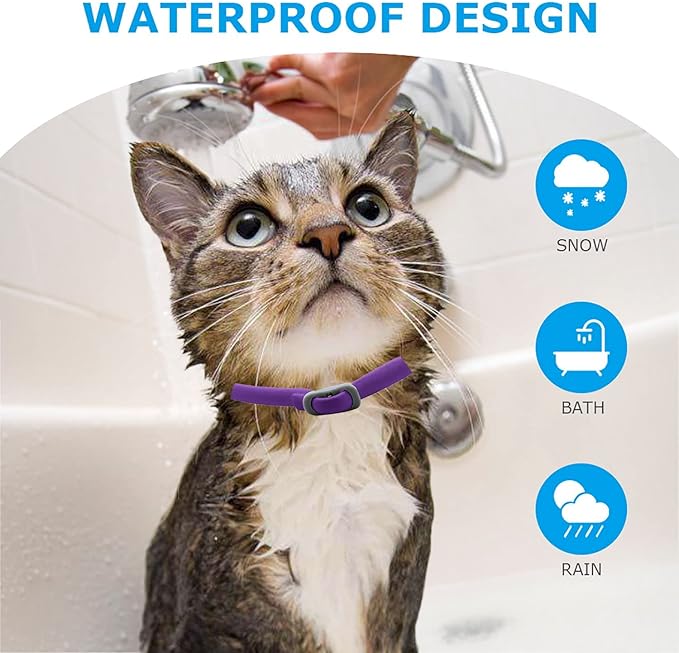 Calming Collar for Cats - Pheromone Calm Collars, Anxiety Relief Fits Cats Adjustable and Waterproof with 100% Natural 3 Packs