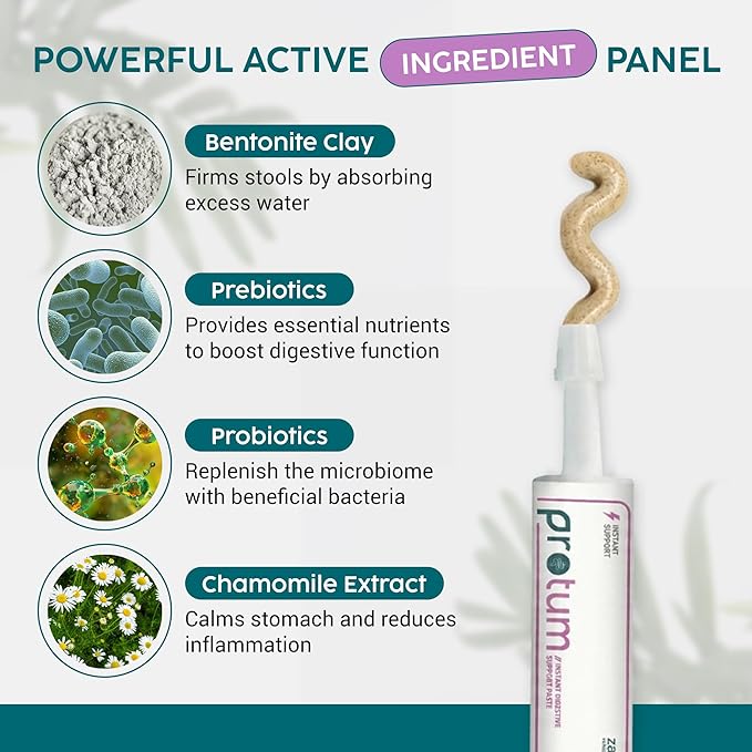 Dog Diarrhea Treatment, Fast Acting Upset Stomach Relief, Prebiotic & Probiotic for Dogs & Cats, Stop Loose Stools, Tasty Beef Flavour 60cc