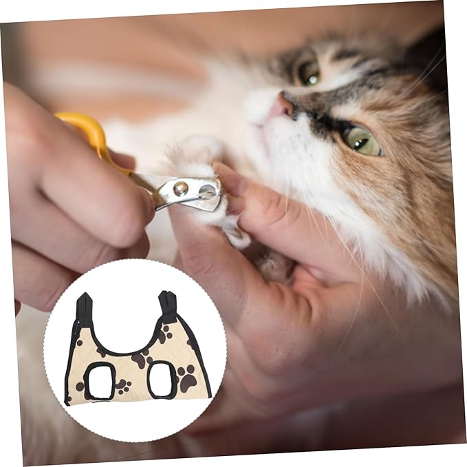 Homoyoyo Cat Grooming Hammock Wear-Resistant Pet Sling for Nail Trimming Machine Washable Cat Bed for Easy Grooming and Stress Relief