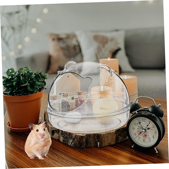 Toyvian Quality Hamster Bathtub Guinea Pig Bath Basin Pet Supply Chinchilla Dust Bath Hamster Tube Tub Animal Cage Liners Compact Lightweight Detachable Design Suitable for Pet Bathroom