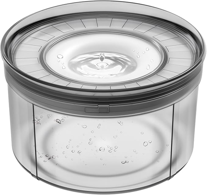 Techphardo 1Gallon No Spill Dog Water Bowl-3.8L Large Capacity, BPA-Free, Anti-Splash & Anti-Digging Design with Non-Slip Base, for Messy Drinkers