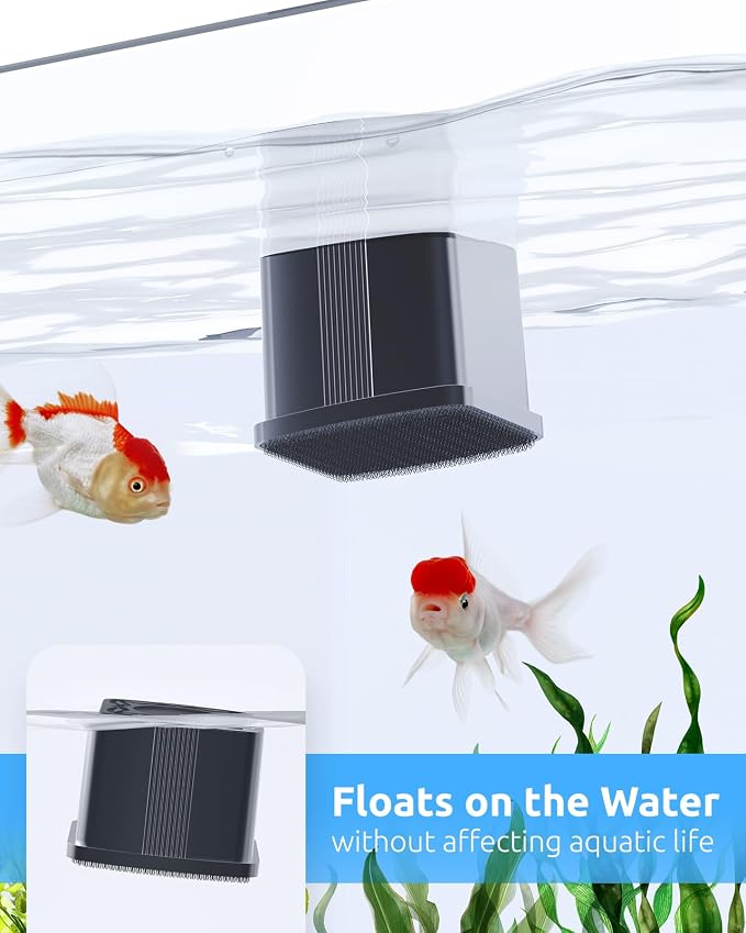 SEAOURA 2-in-1 Digital Aquarium Thermometer with Magnetic Cleaner, New Upgrade Aquarium Thermometer with Motion Sensor