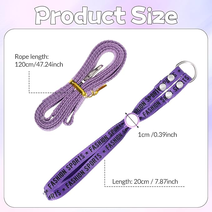 Ferret Harness and Leash Set, Adjustable Guinea Pig Small Pet Animals Comfort Vest Soft No Pulling Walking Clothes for Baby Rabbit Bunny Teacup Mouse Rats Hamster Kitten Puppy Chinchilla