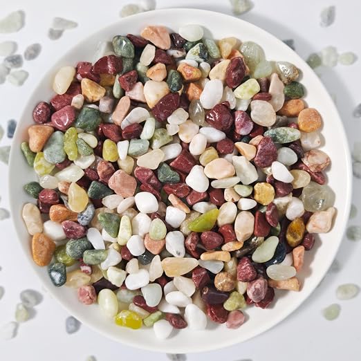 3Lb Pebbles for Succulents,River Rocks for Succulent Plants | Decorative Stones Bonsai Garden Pebbles,Succulent Rocks,Small Aquarium Rocks for Landscaping ,Plants,Vase Fillers