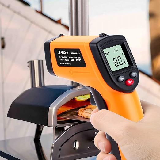 Infrared Temp Gun Thermometer, Non-Contact Digital Laser Infrared Thermometer Temperature Gun, IR Thermometer Heat Temperature Reader Gun (-58°F ~ 752°F)