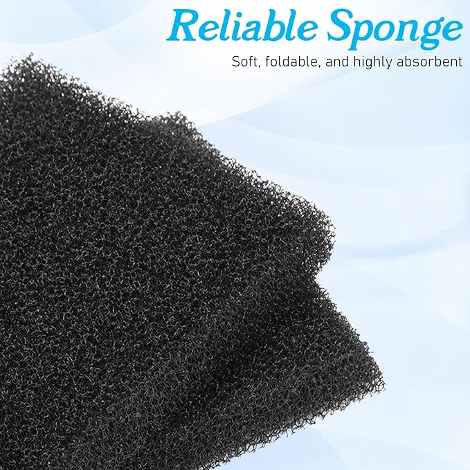 4 Pack Filter Sponge, Aquarium Sponge Aquarium Bio Sponges Filter for Fish Tank Filters Sumps Ponds Hydroponics 5.12" x 4.72" x 0.78"