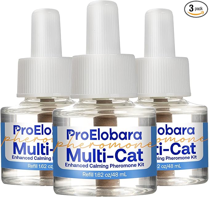 Cat Calming Pheromone Diffuser Refills: Cat Calming Pheromones Diffuser Refills - Reduces Stress & Anxiety Calming Pheromone Diffuser Refill for Cat - 3 Refills / 90 Day Supply