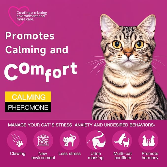Cat Pheromones Calming Diffuser Premium Pheromone Diffuser for Cats - Cat Pheromones Diffuser - Cat Calming Diffuser - Cat Calming Pheromone Diffuser (Grey)