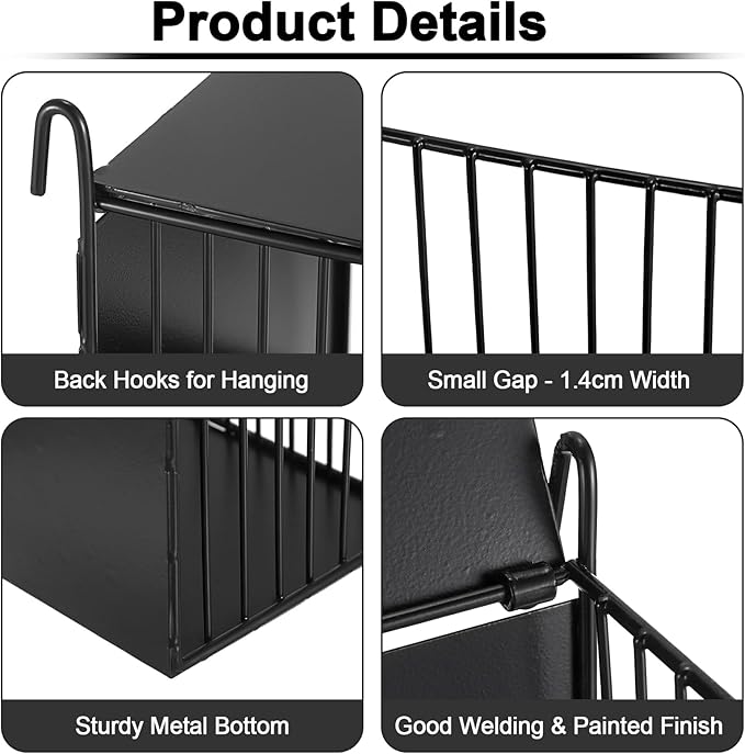 Upgraded Hay Rack for Rabbits, Bunny Feeder for Guinea Pigs Chinchillas, Black, Hanging Hay Feeder with Lid, Bunny Feeding Holder, Metal, Square, Chinchilla Cage Accessories
