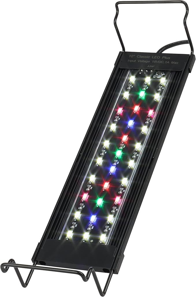 WaterRebirth Ultra-Slim Full Spectrum LED Aquarium Light with Adjustable Brackets,500LM 12W for 12Inch to 18Inch Fish Tank Lighting Fresh Water