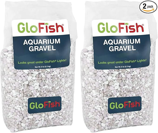 GloFish Aquarium Gravel, Pearlescent, Complements Tanks and Décor (AQ-78484), 5 Pounds (Pack of 2)