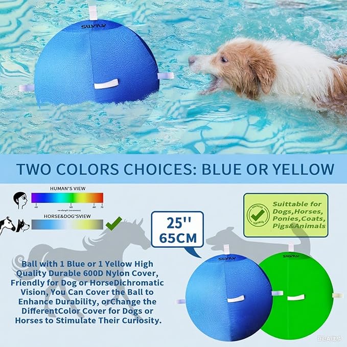 Horse Ball 40inch - Extra Large Toy for Adult Horses, Ideal for Pasture & Indoor Stall Boredom Relief