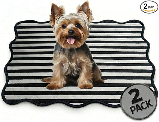 PUPIBOO Washable Pee Pads for Dogs and Cats - Super Absorbent Reusable Puppy Training Pads - 100% Waterproof, Leak-Proof & Non-Slip Whelping Pads for Pet Housebreaking