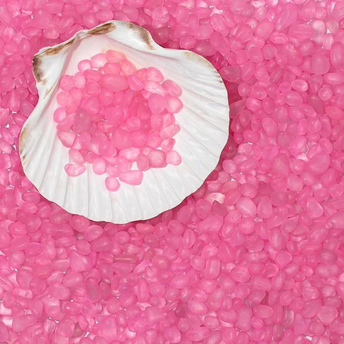 QEQEKAKA Sea Glass Stones for Crafts 1LB Rose Red Pebbles Gemstones Bulk | Small Glass Stones for Beaching Wedding DIY Decor Aquarium Turtle Tank Vase Filler (405g/14.28oz)