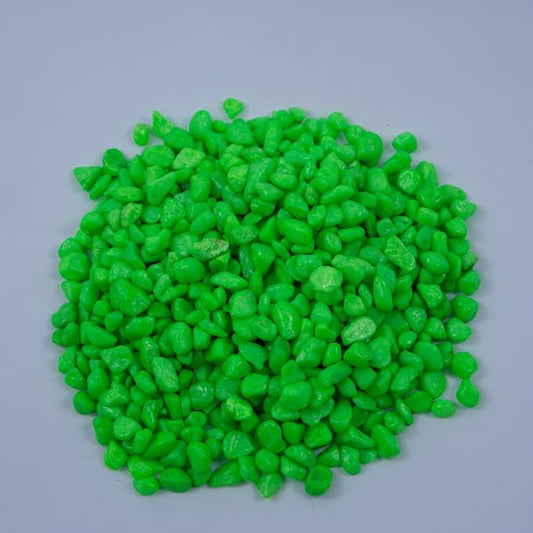 Colored Aquarium Gravel,Colorful Pea Gravel,Garden Rocks,Decorative Stones Rocks for Fish Tank,Aquarium,Fairy Garden Decor,Planters,Vase Fillers,Landscaping,1 Pound (Light Green, 4-6mm)