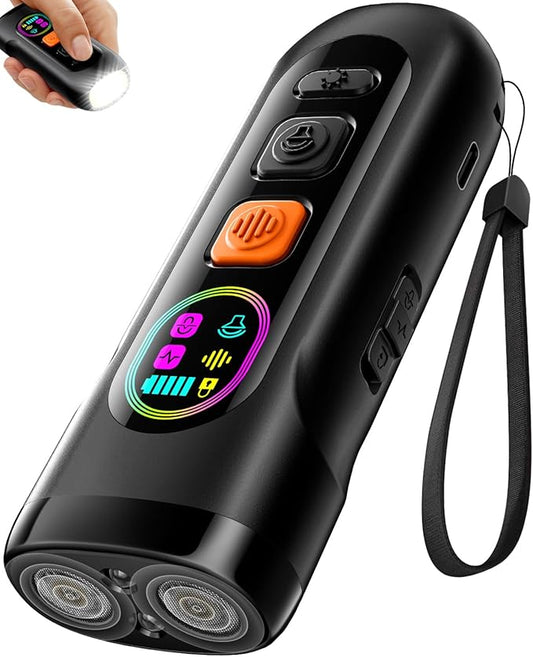 SEDULAN Dog Bark Deterrent Devices Anti Barking Device for Dogs Ultrasonic Bark Stopper Portable Dog Training Tool Indoor Outdoor Up to 50ft Correct Bad Behavior of Own or Neighbor's Dog (Black)