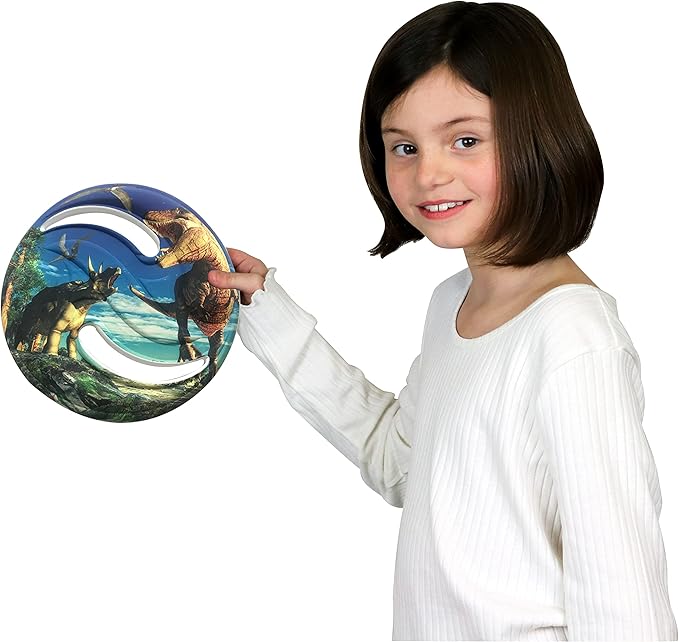 Aeromax Dino Saucer Foam Flying Disc Assorted Dino Design 1 Piece