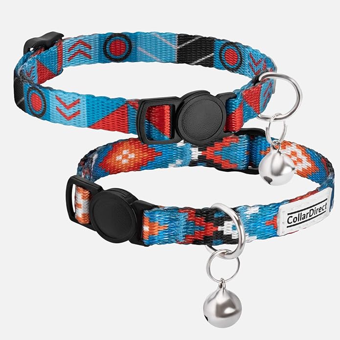 CollarDirect Cat Collar Breakaway with Removable Bell Set of 2 PCS