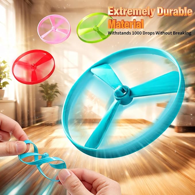 BABORUI Cat Toy Disc Launcher, Rechargeable Interactive Cat Fetch Toy Launcher with 8 Flying Discs, Flying Enrichment Toys for Indoor Bored Kittens & Adult Cats (Yellow+White)