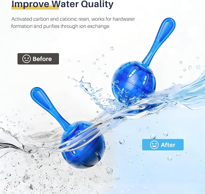 12 Pack Humidifier Tank Cleaner Balls compatible with All humidifiers | Humidifier Cleaner Balls for Fish Tanks, Purifies Water, Prevents Hard Water Build-Up Reduces Scale to improve Humidification