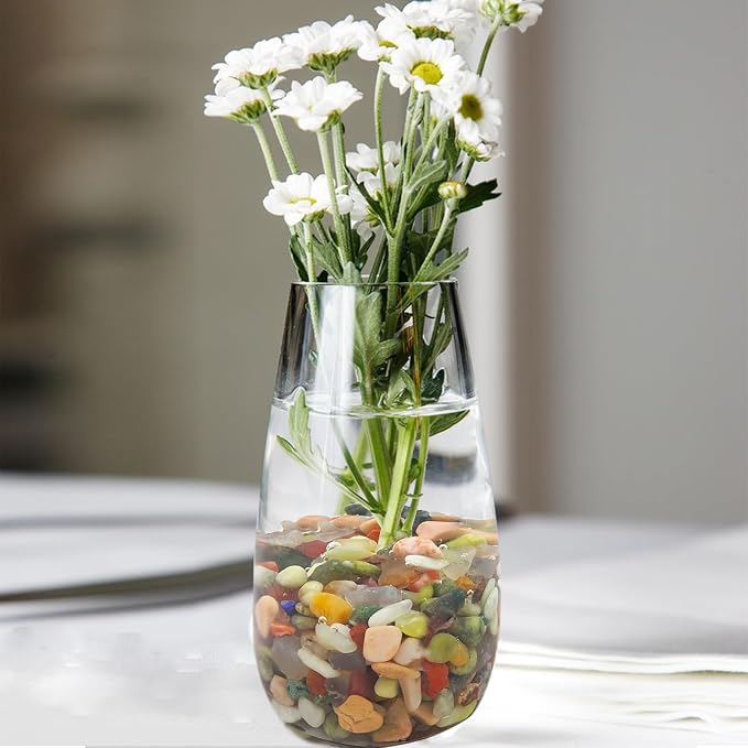 FANTIAN 5lbs Small Succulent Rocks, 3/8 Inch Colorful Pebbles for Plants, Decorative Rocks for Plants Indoor, Vases, Planters and Outdoor Gardening Stones