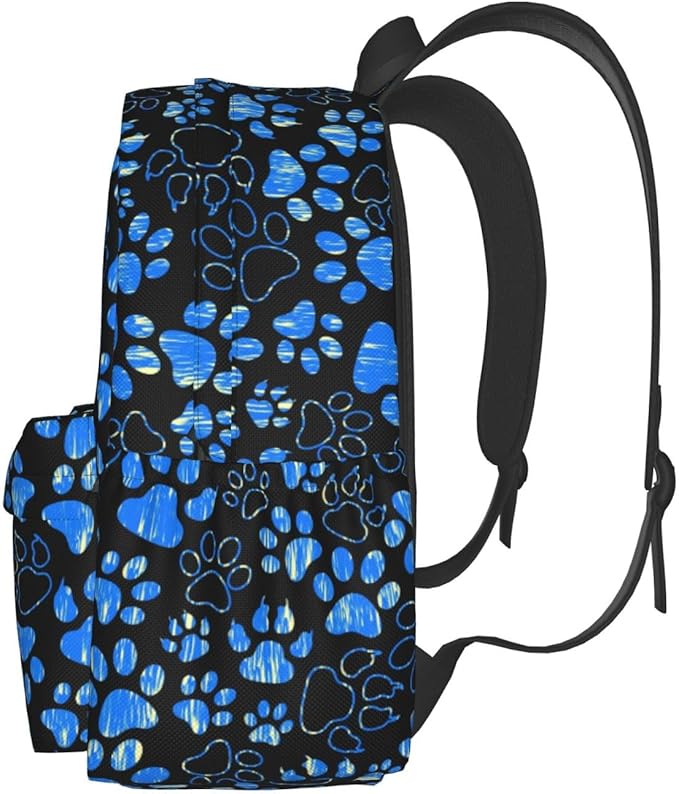 Paw Print Backpack for Women 16.9 inch Travel Casual Laptop Backpack Lightweight Waterproof Hiking Daypack