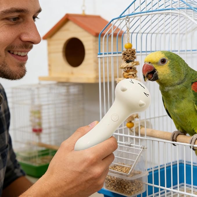 Parakeet Nail Grinder - Rechargeable Pet Grooming Supplies, Conure Grooming Nail Trimmer | Avian Claw Maintenance Device, Precision Grinding Tool, Daily Care Accessory for Conure, Cockatiel, Lovebird