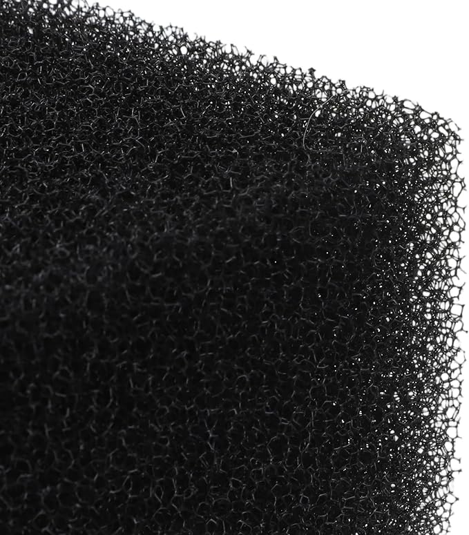 Aquarium Sponge Aquarium Filter Sponge Foam Aquarium-Bio Filter Media-Sponge for Fish Tanks, Ponds & Sump Dividers ((7.5" x 4.7" x 2.75", Black)