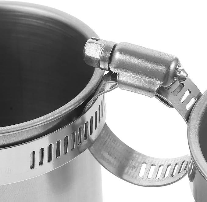 Bird Water Feeder Dishes Bird Bowl for Cage Coop Cups Parrot Food Hanging Pet Animal Stainless Steel Birdcage Bowls Feeding Perches Play Stand with Clamp 15x6. 5cm