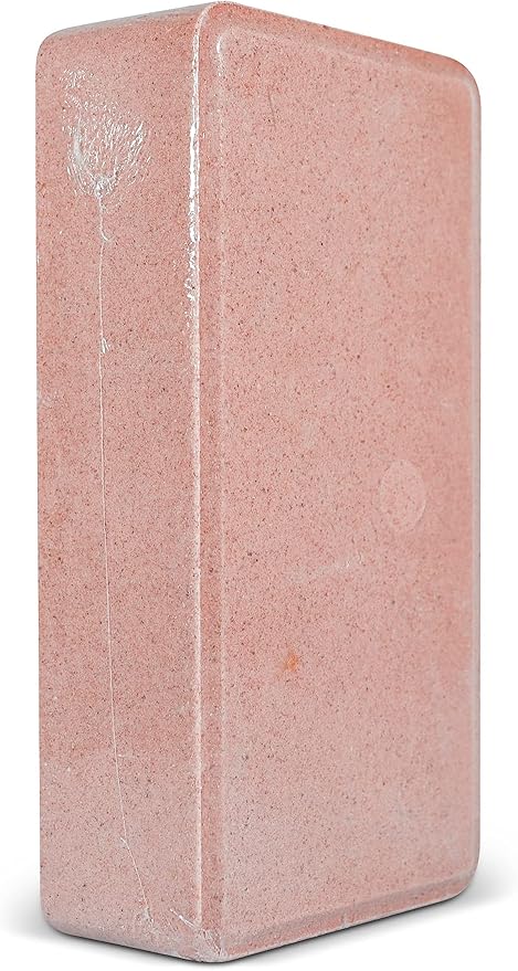 Salt Block for Deer & Horses – Compressed Mineral Salt Lick for Livestock, Cattle & Goats – Himalayan Secrets Pink Rock Salt Block (4.4LB/2KG, Block)