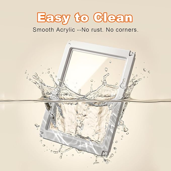 Acrylic Dog Playpen,Clear Plastic Dog Play Pen Indoors,Easy Assemble Dog Playpen-Puppy Playpen,Rabbit and Cat, Small Pet Pen, Dog Pen Indoor (White, 30.3" H, 10PCS)