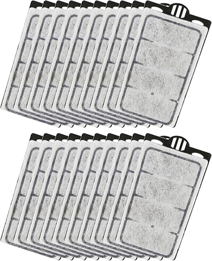 Moonorange 20 Pack Auqarium Filter Replacement Plates, Turtle Tank Filter Cartridges, Suitable for 3.5W 280L/H Low-Water Filter
