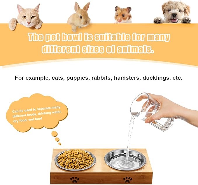 Stainless Steel Cat Bowl - Shallow Wide Flat Cats Food Bowls,Metal Kitten Dishes Whisker Friendly Fatigue Relief,Replacement Basic Kitty Plates for Elevated Stand,Dishwasher Safe（Set of 12）