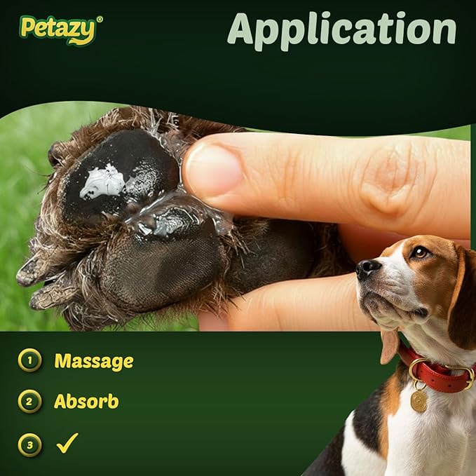 Petazy Dog Paw Balm – Everyday Formula for Daily Paw Moisturizing & Maintenance | Lick-Safe, Natural Hydration with Beeswax & Vitamin E | Paw & Nose Balm for Dogs & Cats, 2.1 oz