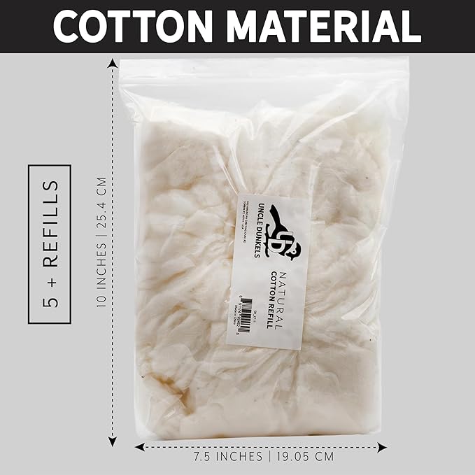 Uncle Dunkels Replacement Cotton for Bird Nest Material Holder, All-Natural Bag to Refill Hanging Bird Nest Material Dispenser