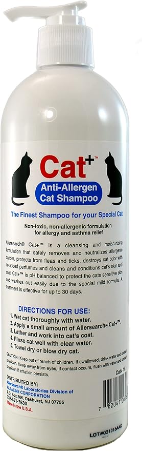 Allersearch Cat+ Anti-Allergen Cat Shampoo