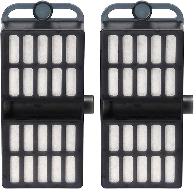 Large Hang on Back Aquarium Filter 264GPH for 40-100 Gal. Fish Tank, w/ U-V Light Surface Skimmer 13-Stage Filtration Suspension Oxygen Deodorization Green Clean Machine Saltwater Freshwater Clear