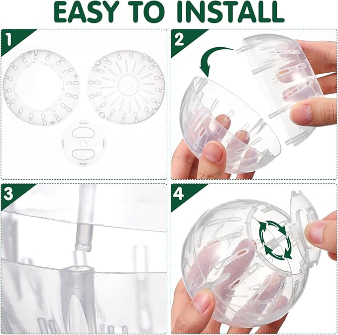 UKCOCO Hamster Ball 3.93 Inch Mini Rolling Exercise Ball with Ventilation for Small Pets Safe Running Toy for Hamster and Dwarf Activity