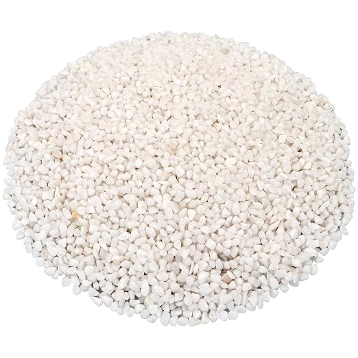 Landscaping Pebbles, White River Rocks, Ornamental Decor Stones, 10 Pounds | Ornamental Gravel Filler For Flower Bed, Fish Tank, Plants, Vases, Succulents, Home & Garden Landscaping Decoration