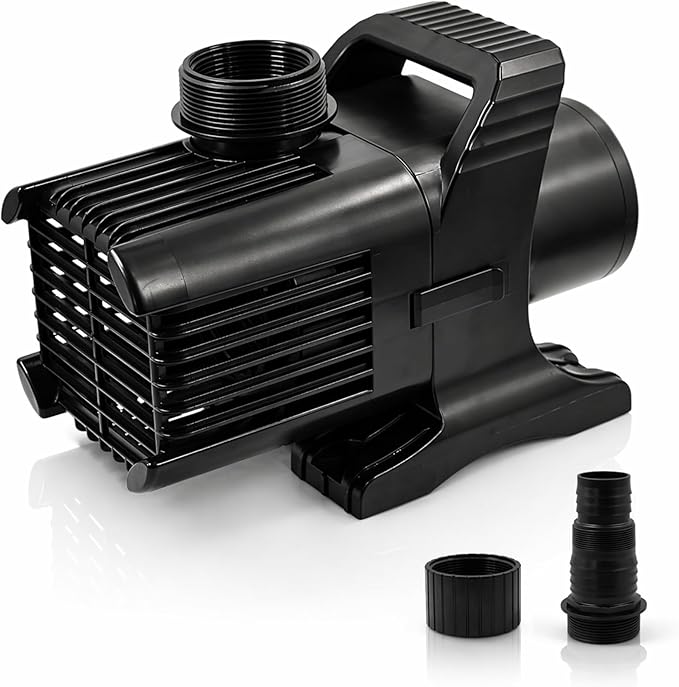 HALF OFF PONDS Submersible Water Pump, 14,800 GPH Pond Pump with 200FT Power Cord and 35.5FT Max Head, 1,100W Ultra Quiet Energy Efficient Pump for Koi Pond, Fountain, Waterfall, Water Garden, Skimmer